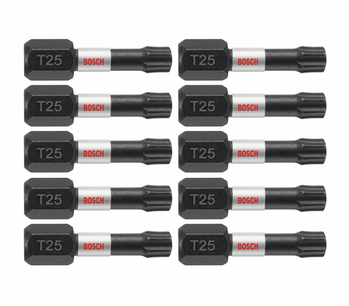 Bosch ITT251B 10 pc. Impact Tough™ 1 In. Torx® #25 Insert Bits (Bulk Pack)