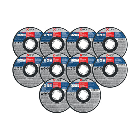 Bosch TCWX1S450P10 10 pc. 4-1/2 In. x .045 In. Type 1/41 X-LOCK® Metal/Stainless Steel Fast Cutting Abrasive Wheel 60 Gr