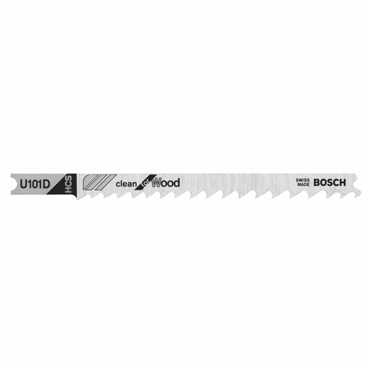 Bosch U101D 5 pc. 4 In. 6 TPI Clean for Wood U-shank Jig Saw Blades
