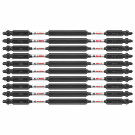 Bosch ITDEP2R26B 10 pc. Impact Tough™ 6 In. Phillips®/Square #2 Double-Ended Bits (Bulk Pack)