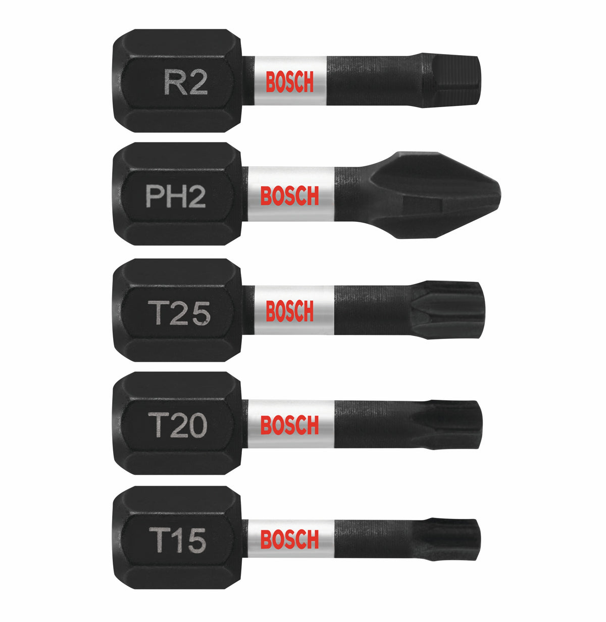 Bosch ITV105 5 pc. Impact Tough™ 1 In. Screwdriving Bit Set