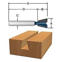 Bosch 84703MC 14° x 1/2 In. Carbide-Tipped Dovetail Router Bit