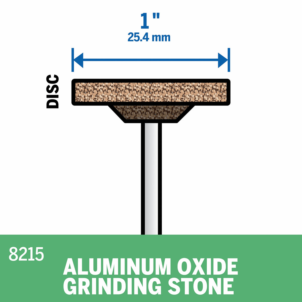 Dremel 8215 1 In. Aluminum Oxide Grinding Stone