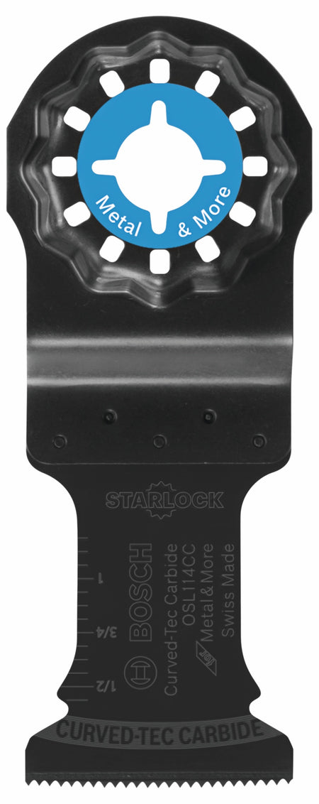 Bosch OSL114CC 1-1/4 In. Starlock® Oscillating Multi-Tool Curved-Tec Carbide Extreme Plunge Blade