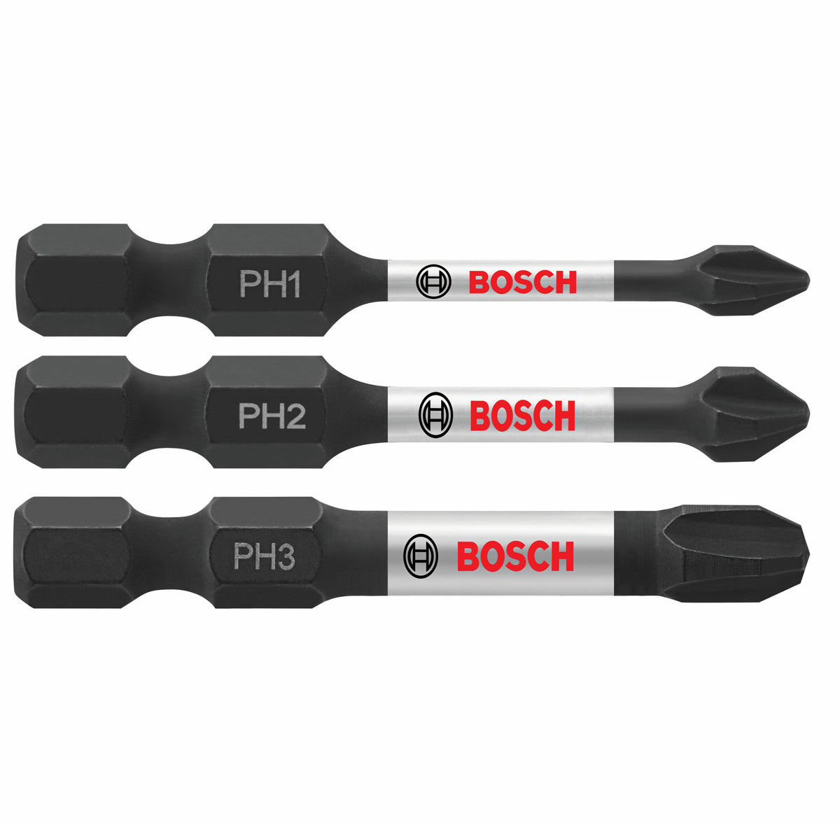 Bosch ITPHV203 3 pc. Impact Tough™ 2 In. Phillips® Power Bit Set