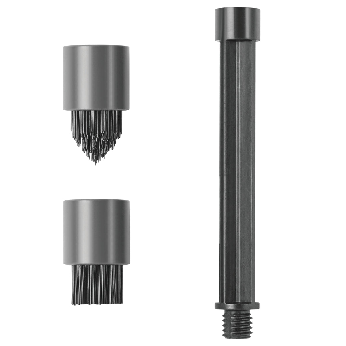 Dremel PC370-2 Detail Brushes = 1 Flat Brush + 1 Conical Brush + 1 Extension (4 Inch Long)