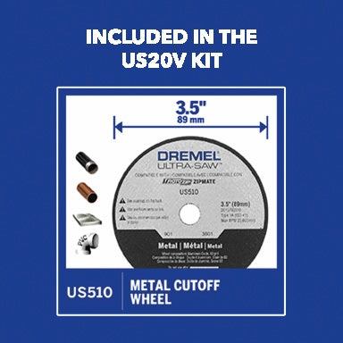 Dremel US510-01 Ultra-Saw 4 In. Premium Carbide Wood and Plastic Cutting Wheel