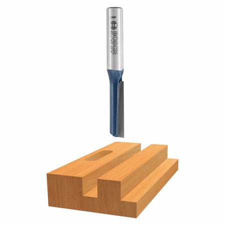 Bosch 85264M 1/2 In. x 2 In. Carbide Tipped 1-Flute Straight Bit