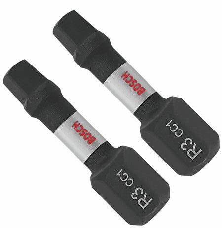 Bosch ITDSQ3102 2 pc. Driven 1 In. Impact Square #3 Insert Bits