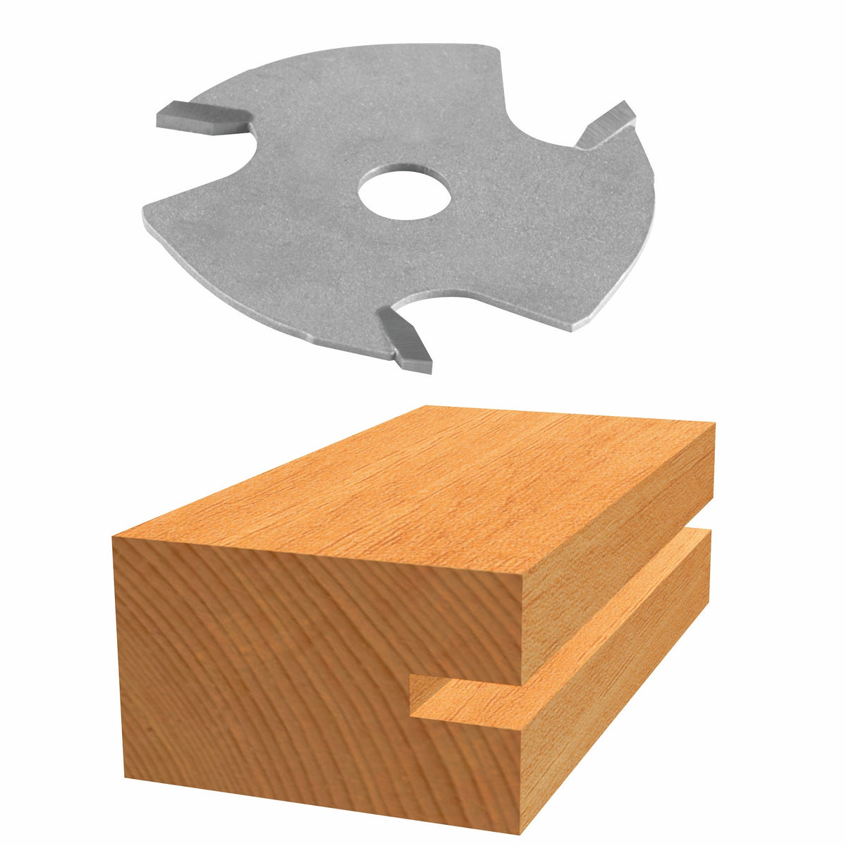 Bosch 85505M 1/4 In. Carbide Tipped 2-Wing Slotting Cutter Bit