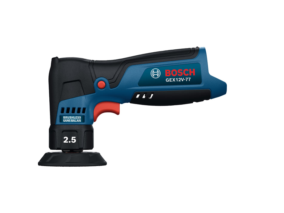 Bosch GEX12V-77N 12V Compact Cordless Brushless 3 In. Random Orbital Sander (Bare Tool)