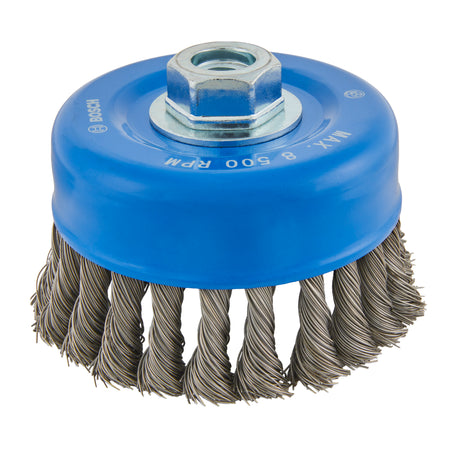 Bosch WBS510 4" Cup Brush, Knotted, Carbon Steel