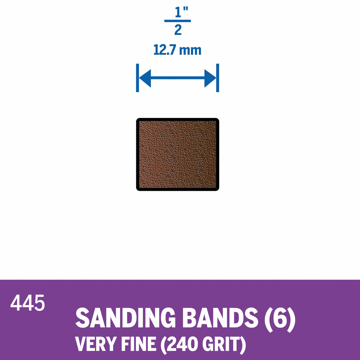 Dremel 445 1/2 In. (12.7 mm) 240 Grit Sanding Band