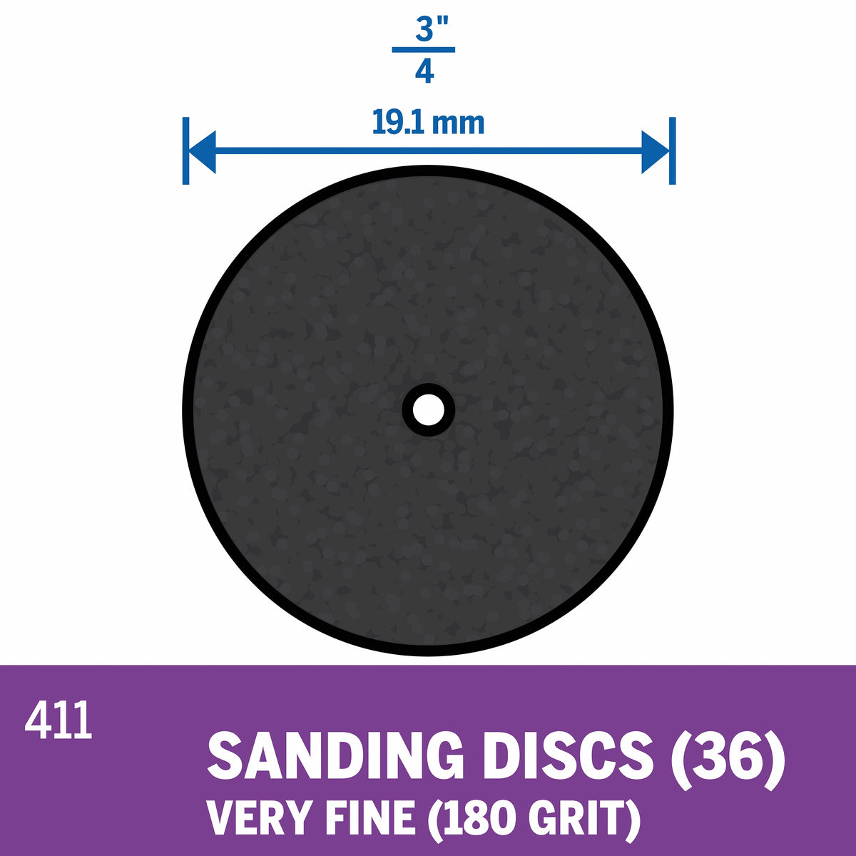 Dremel 411 180 Grit Sanding Discs