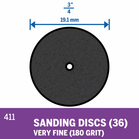 Dremel 411 180 Grit Sanding Discs