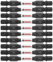 Bosch ITDET3025B 10 pc. Impact Tough™ 2.5 In. Torx® #30 Double-Ended Bits (Bulk Pack)