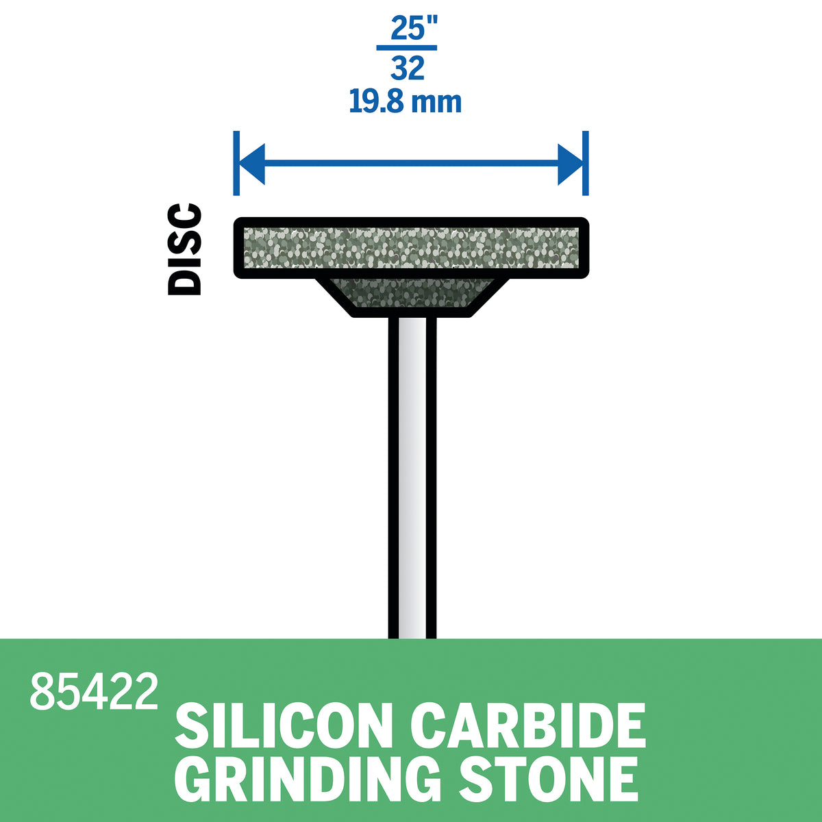 Dremel 85422 25/32 In. Silicon Carbide Stone