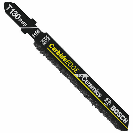 Bosch T130RF1 3-1/4 In. 30 Grit Carbide Edge for Ceramics T-Shank Jig Saw Blade