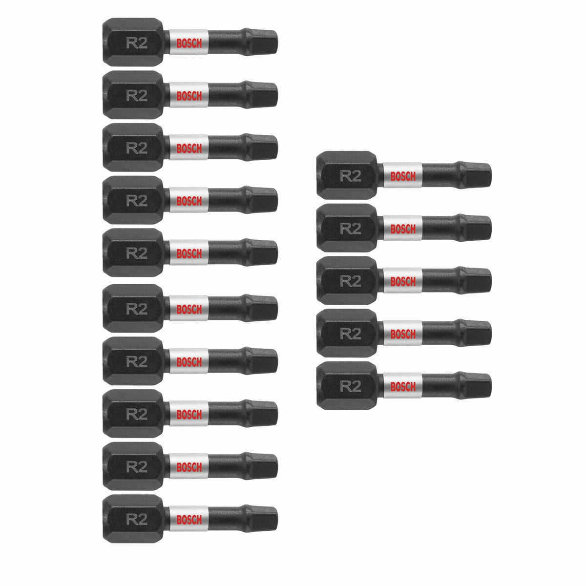 Bosch ITSQ2115 15 pc. Impact Tough™ 1 In. Square #2 Insert Bits