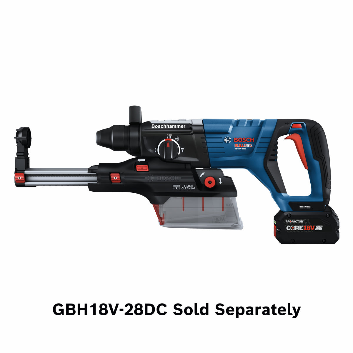 Bosch GDE28D SDS-plus® 1-1/8 In. Dust Collection Attachment