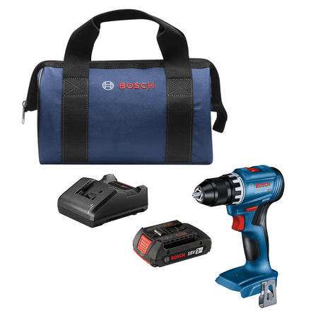 Bosch GSR18V-400B12 18V Compact Brushless 1/2 In. Drill/Driver Kit with (1) 2 Ah Standard Battery