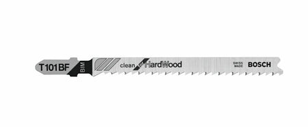 Bosch T101BF 5 pc. 4 In. 10 TPI Variable Pitch Clean for Hardwood T-Shank Jig Saw Blades