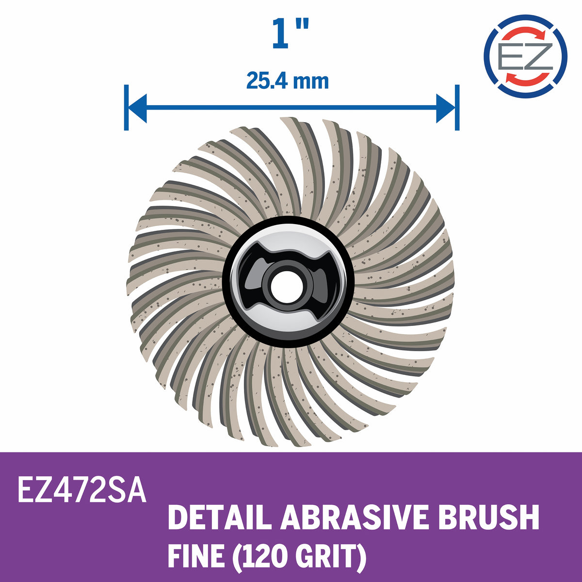 Dremel EZ472SA 1 In. (25.4 mm) EZ Lock Detail Abrasive Brush