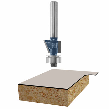 Bosch 85437M 22° x 3/8 In. Carbide Tipped 2-Flute Flush/Bevel Trim Bit