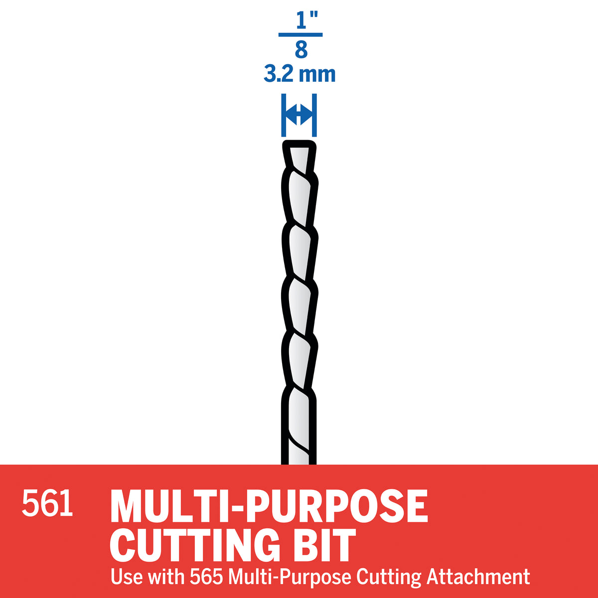 Dremel 561 1/8 In. Multi-Purpose Cutting Bit