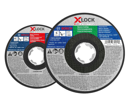 Bosch GWX27LM500 5 In. x 1/4 In. X-LOCK Arbor Type 27 30 Grit Metal Grinding Abrasive Wheel