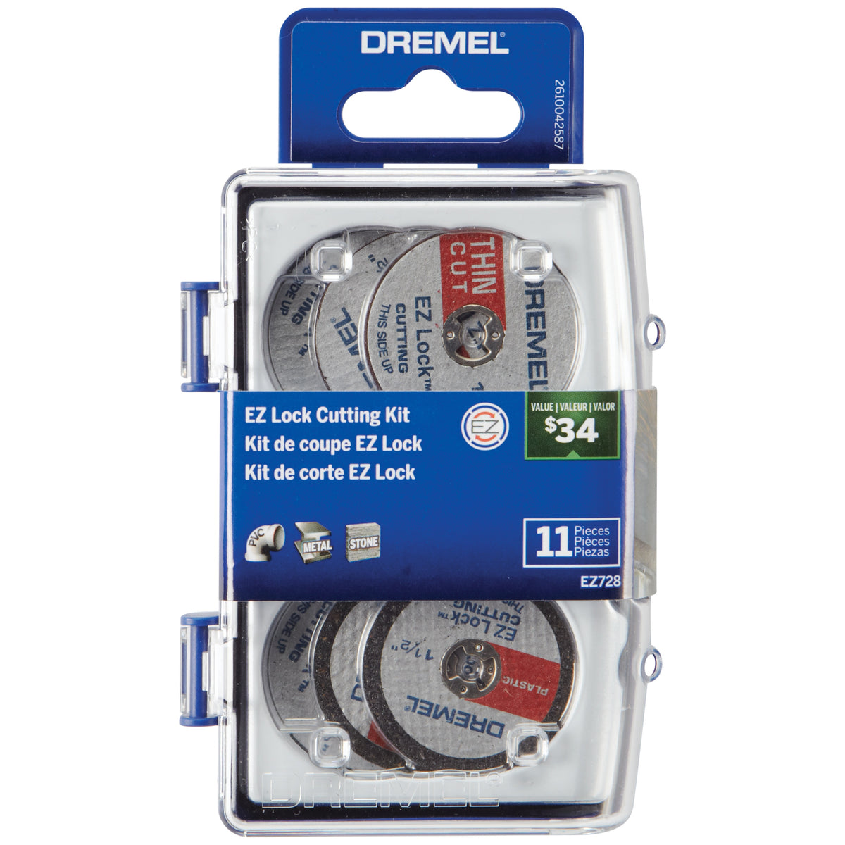 Dremel EZ728-01 11-Piece EZ Lock Cutting Accessory Micro Kit