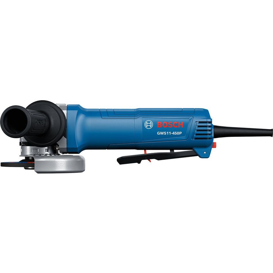 Bosch GWS11-450P 4 ½ In. Ergonomic Angle Grinder with Lock-On Paddle Switch