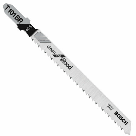 Bosch T101BR100 100 pc. 4 In. 10 TPI Reverse Pitch Clean for Wood T-Shank Jig Saw Blades