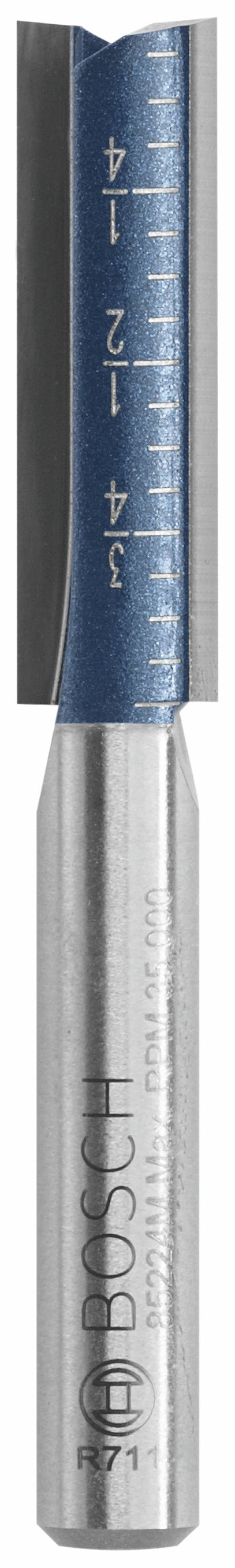Bosch 85224MC 5/16 In. x 1 In. Carbide-Tipped Double-Flute Straight Router Bit