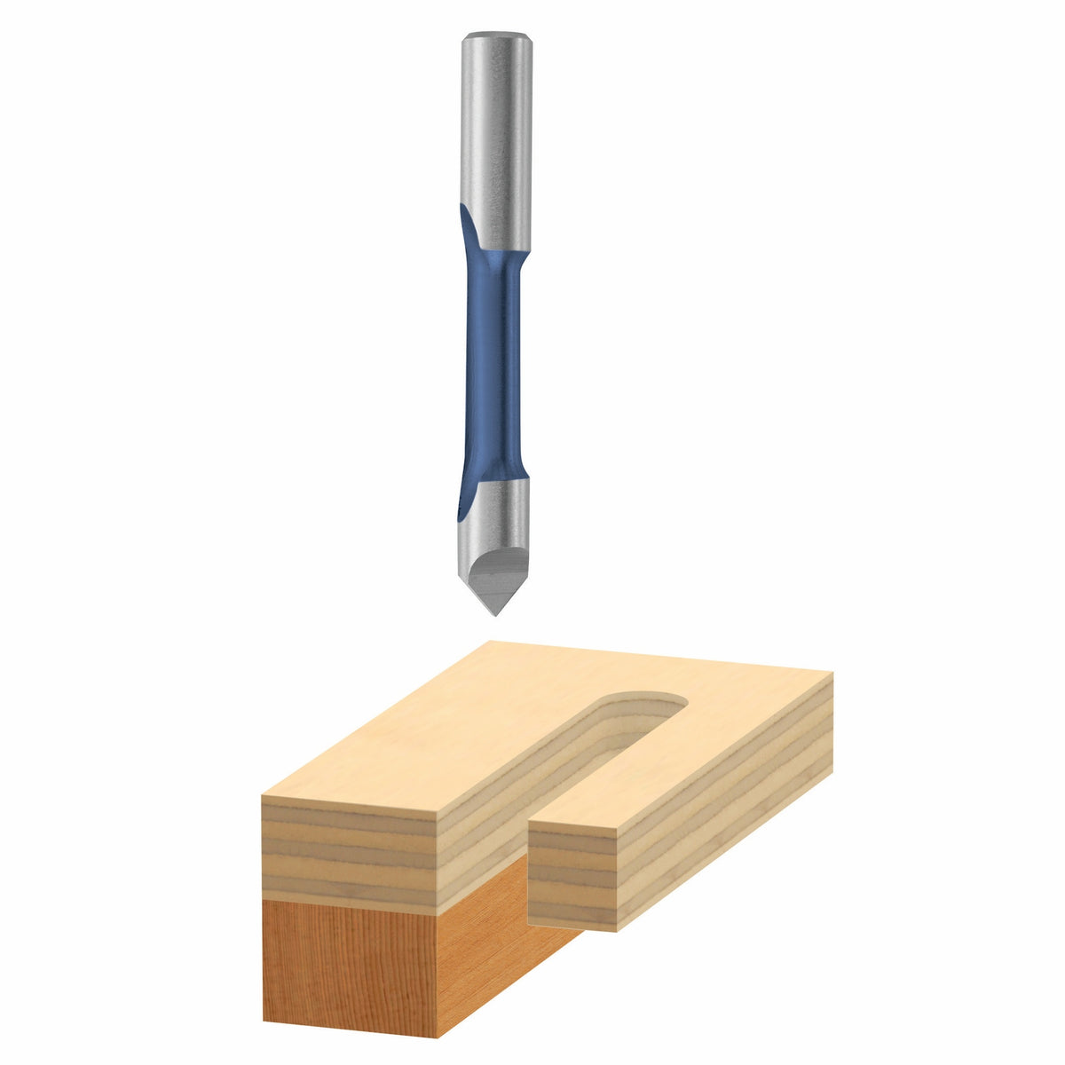 Bosch 85147B50 50 pc. 3/8 In. x 7/8 In. High Speed Steel 1-Flute Pilot Panel Straight Bits