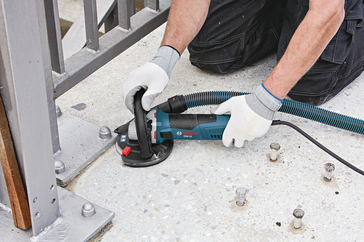 Bosch CSG15 5 In. Concrete Surfacing Grinder with Dedicated Dust-Collection Shroud