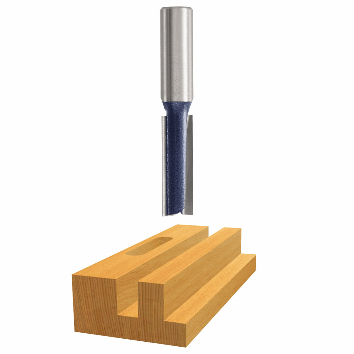 Bosch 85225M 3/8 In. x 1 In. Carbide Tipped 2-Flute Straight Bit