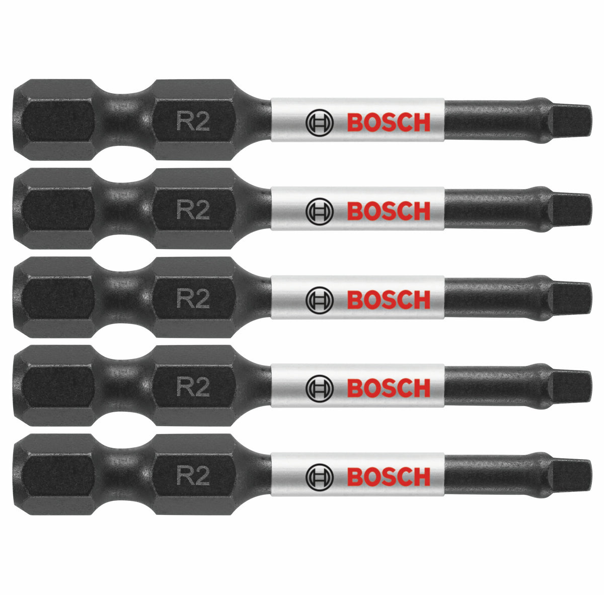 Bosch ITSQ2205 5 pc. Impact Tough™ 2 In. Square #2 Power Bits