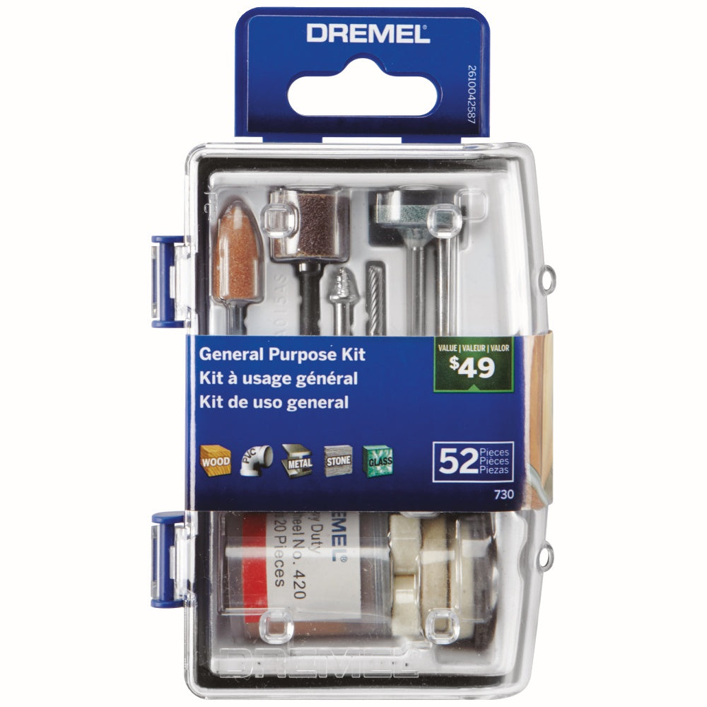 Dremel 730-01 52-Piece General Purpose Accessory Micro Kit