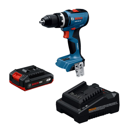 Bosch GSR18V-52B12 18V Drill/Driver Kit with (1) 2 Ah Battery and (1) Charger