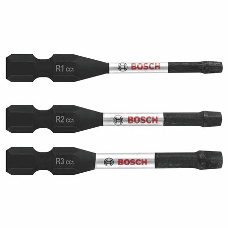 Bosch ITDSQV203 3 pc. Driven 2 In. Impact Square Power Bit Set