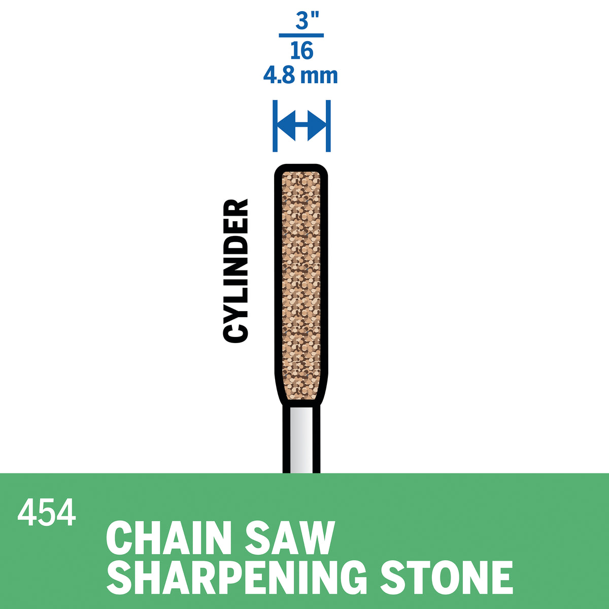 Dremel 454 3/16 In. (4.8 mm) Chainsaw Sharpening Grinding Stone
