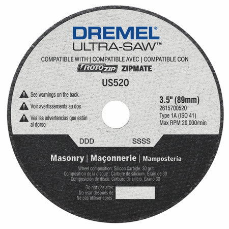 Dremel US520-01 Ultra-Saw 3.5 In. Masonry Cut-Off Wheel