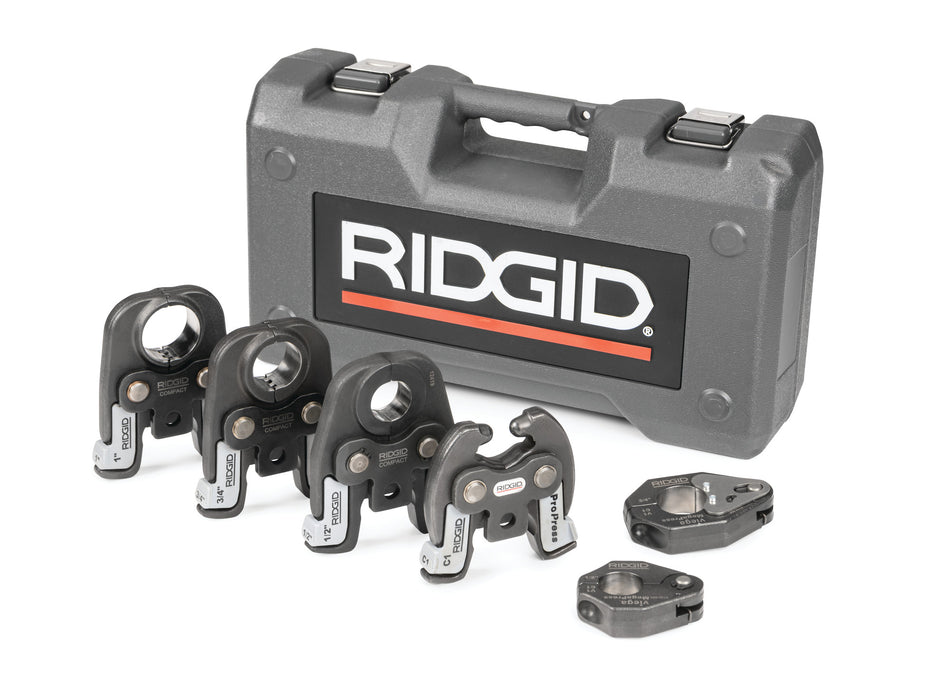 RIDGID 66993 MegaPress Kit with Compact Jaws, Rings & C1 Actuator