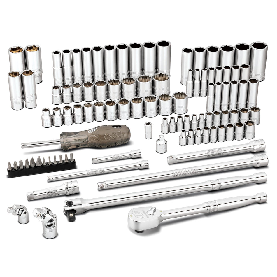 Ingersoll Rand 101 Piece 1/4 and 3/8 Inch Drive SAE/Metric Master Mechanics Tool Set – 752020 – view 2