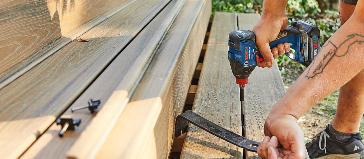 Bosch GXL18V-227B25 18V 2-Tool Combo Kit with Connected-Ready Two-In-One 1/4 In. Bit/Socket Impact Driver/Wrench, 1/2 In