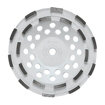 Bosch DCDR0701 7 In. Double Row Hubbed Diamond Cup Wheel
