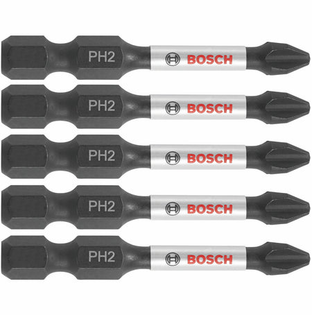 Bosch ITPH2205 5 pc. Impact Tough™ 2 In. Phillips® #2 Power Bits
