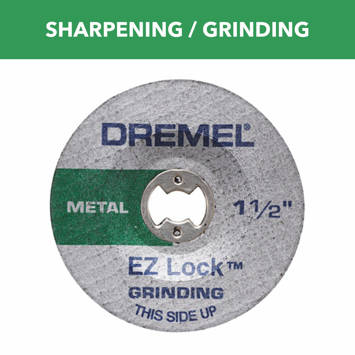 Dremel EZ541GR 1-1/2 In. (38.1 mm) EZ Lock Aluminium Oxide Grinding Wheel