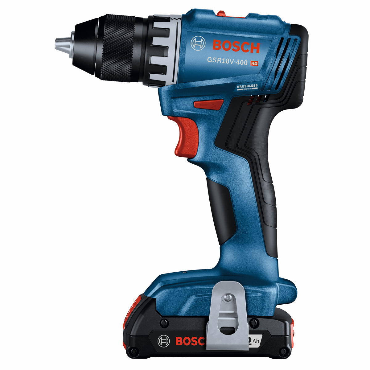 Bosch GSR18V-400B22 18V Compact Brushless 1/2 In. Drill/Driver Kit with (2) 2 Ah Standard Batteries
